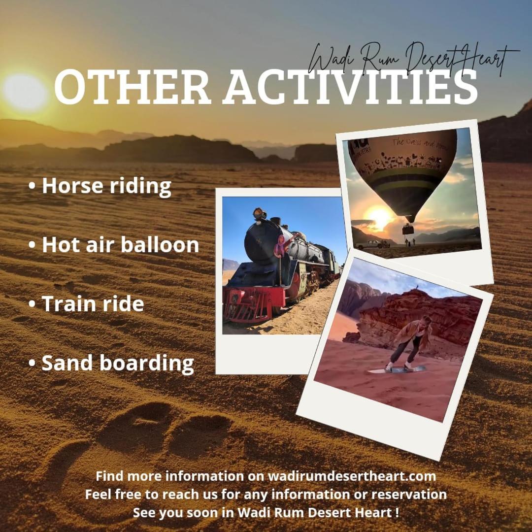 Wadi Rum Desert Heart Camp Luaran gambar