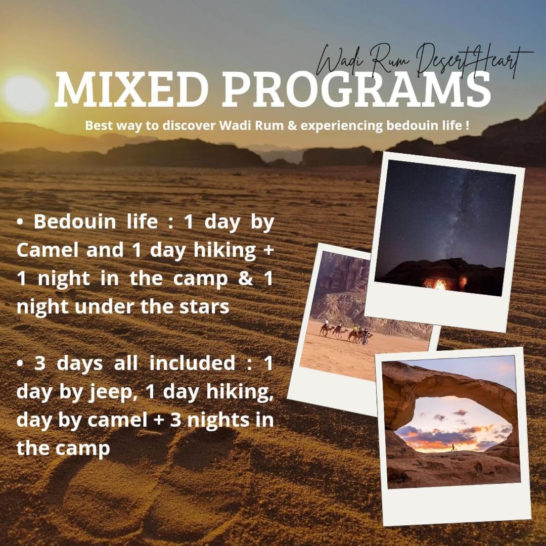 Wadi Rum Desert Heart Camp Luaran gambar